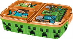 Minecraft madkasse - Alex og Steve - madkasse med 3 rum til børn